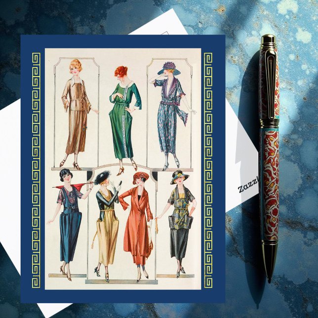 Vår-klänningar. (1920) vykort (Skapare uppladdad)