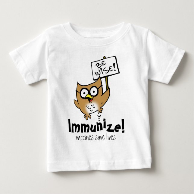Var klok! Immunize! Tee (Framsida)