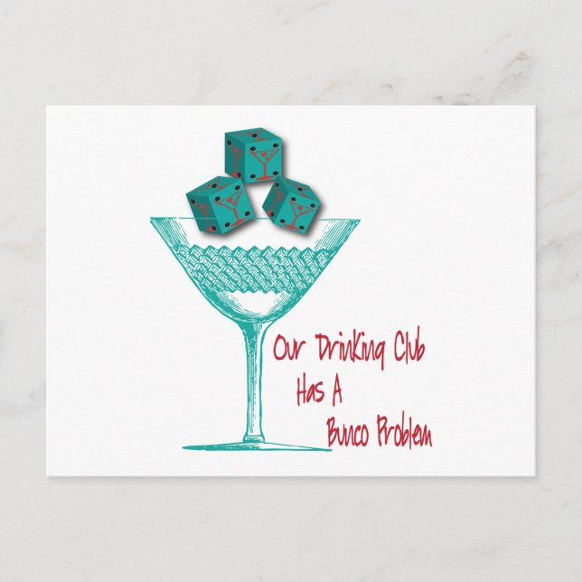 Vår Klubb har ett Bunco-problem Vykort (Framsida)