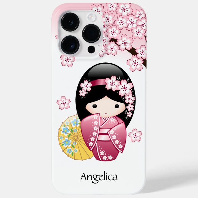 Vår Kokeshi Doll - Cute Japansk Geisha Girl (Baksida)