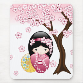 Vår Kokeshi Doll - Cute Japansk Geisha Girl Musmatta