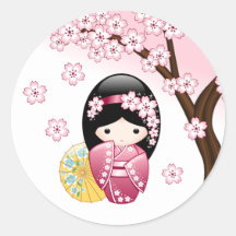 Vår Kokeshi Doll - Cute Japansk Geisha Girl