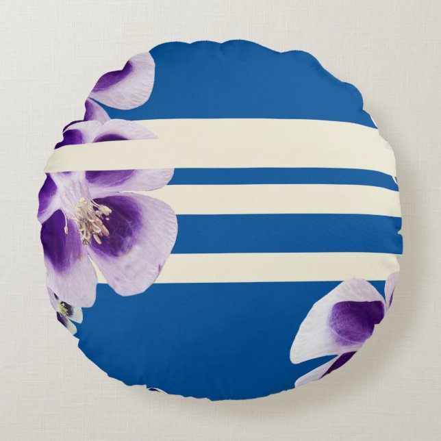 "Vår kommer att sjunga "Art cushion Rund Kudde (Framsidan)