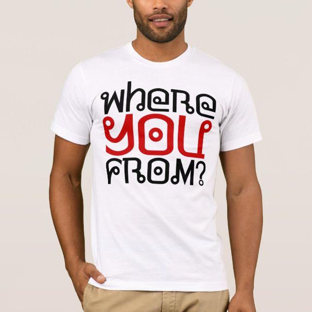 Var kommer du ifrån? Vart ska du? Tee (Framsida)