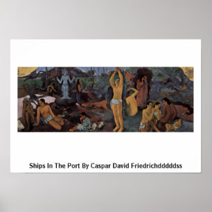 Var kommer vi från? Vid Paul Gauguin Poster