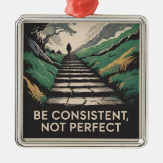 Var konsekvent, inte perfekt julgransprydnad metall