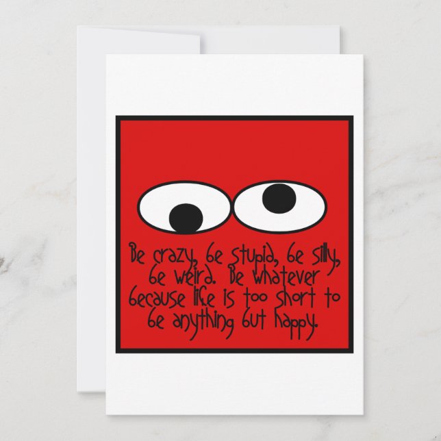 Var Konstig Tack Kort (Framsida)