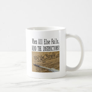 Vår konstitution är det anvisningarna kaffemugg