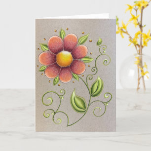 Vår-kort för blommor kort