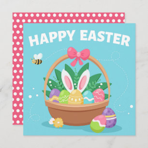 Vår-kort för påskhare