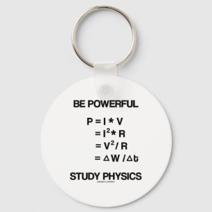 Var kraftfull (Power Equations) Study Physics Nyckelring