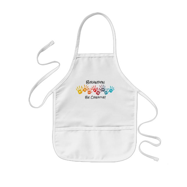 Var Kreativ Art Personlig Kid's Apron Barnförkläde (Framsidan)