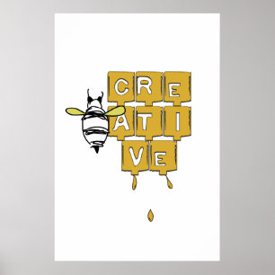 Var kreativ (e) poster