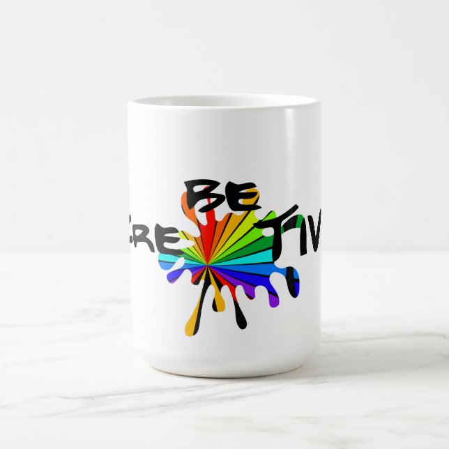 Var kreativ kaffemugg (Center)