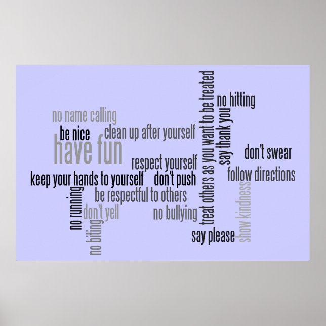 Vår kyrka Regler Poster (Framsidan)