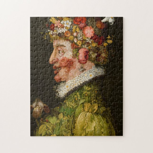 Vår, La Primavera av Giuseppe Arcimboldo Pussel (Vertikal)