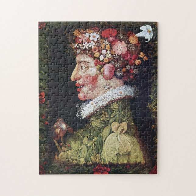 Vår (La Primavera) Giuseppe Arcimboldo Pussel (Vertikal)