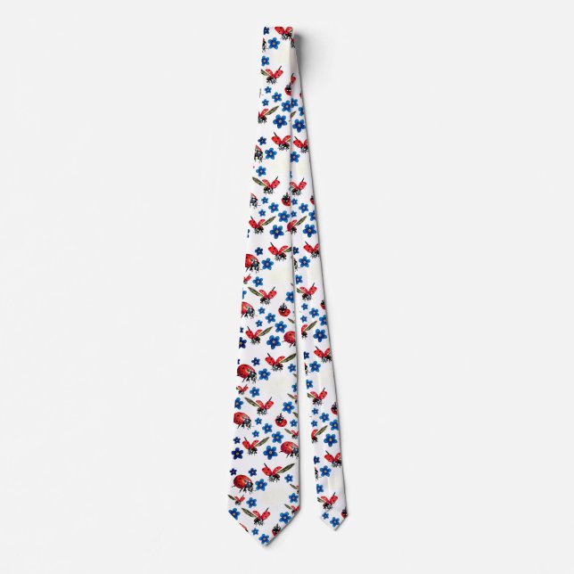 Vår Ladybugs Flowers Tie Slips (Framsida)