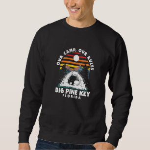 Vår läger Våra regler Big Pine Key Camping Florida Lång Ärmad Tröja