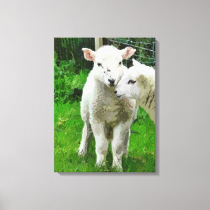 VÅR LAMBS CANVASTRYCK