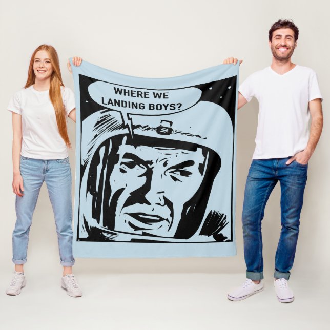 Var landar vi pojkar? Blanket Fleecefilt (På plats)