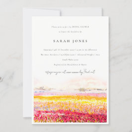 Vår landsidesidans Blommigt Liggande Möhippa Inbjudningar