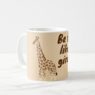 Var lång som en giraff kaffemugg