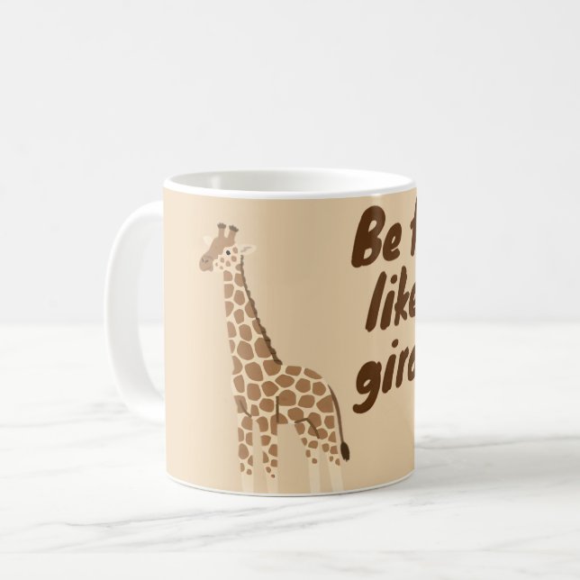 Var lång som en giraff kaffemugg (Framsida vänster)