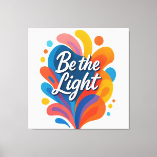 Var lätta, inspirerande färgtypografider canvastryck