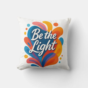 Var lätta, inspirerande färgtypografider kudde