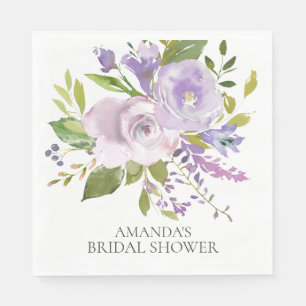 Vår Lavender-Blommigt Pappra blöjor Pappersservett