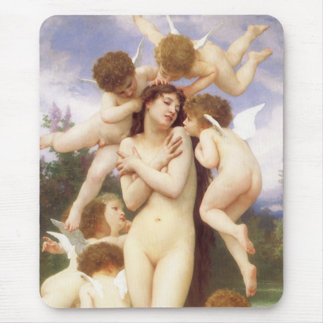 Vår (Le Printemps) återvändande av Bouguereau Musmatta (Framsidan)