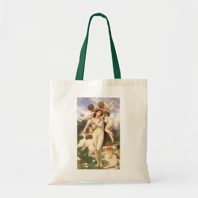 Vår (Le Printemps) återvändande av Bouguereau Tygkasse (Framsidan)