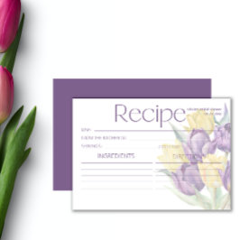 Vår Lila Gult tulpanreceptmottagare