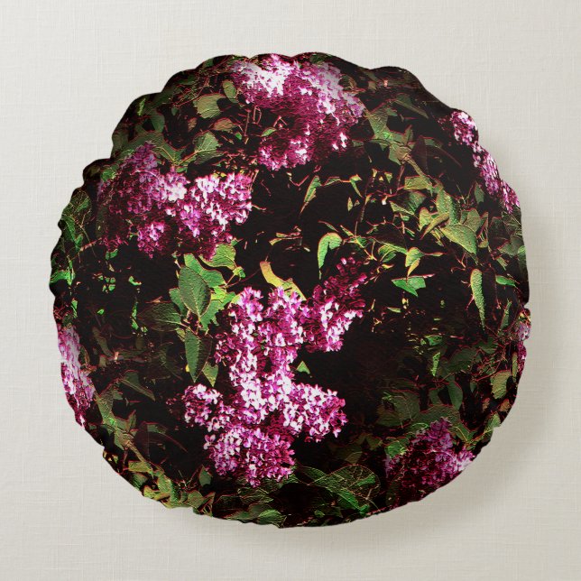 Vår Lilacs...... Rund Kudde (Framsidan)