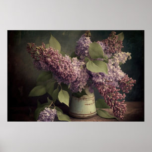 Vår Lilacs still Life Poster - nedladdningsbart