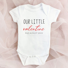 Vår lilla Alla hjärtans Gravid-annons avslöjande T Shirt
