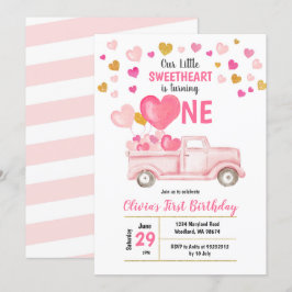 Vår lilla älskling Valentine Birthday Inbjudningar