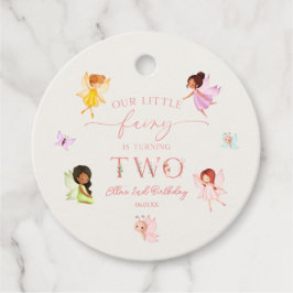 Vår lilla älvskapelse 2:a födelsedag Party Gåvor Etiketter