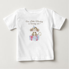 Vår lilla apas första födelsedag t shirt