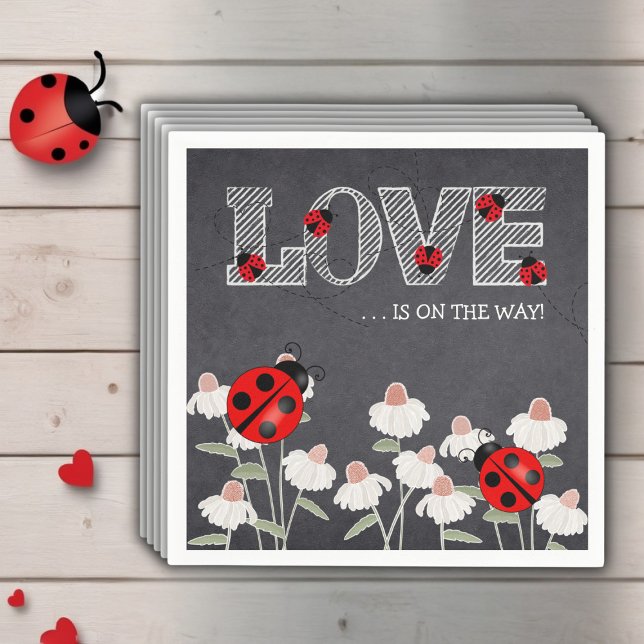 Vår lilla babystövel i Kärlek Kryp Pappersservett (Skapare uppladdad)