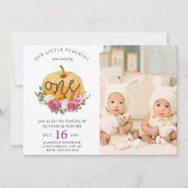 Vår lilla Blommigt för fallissemang, första Twilli Inbjudningar