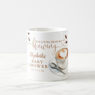 Vår lilla böna brygger kaffe Baby Shower Kaffemugg
