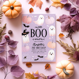 Vår lilla Boo 2:a födelsedagsinbjudan Halloween Inbjudningar