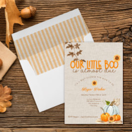 Vår lilla boo är nästan färdig med babyskådaren In Inbjudningar