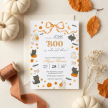 Vår lilla Boo är nästan här Halloween-barnkalas