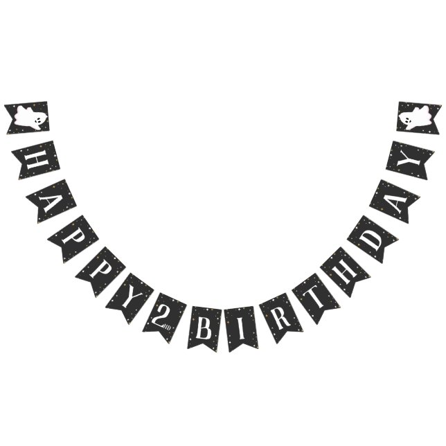 Vår lilla boo är på väg två Födelsedagsfester Vimplar (Alla)