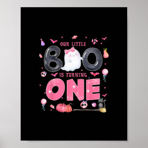 Vår lilla boo blir en första födelsedag poster