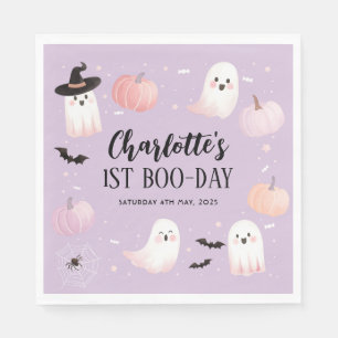 Vår lilla Boo Girls första födelsedag Halloween Pappersservett