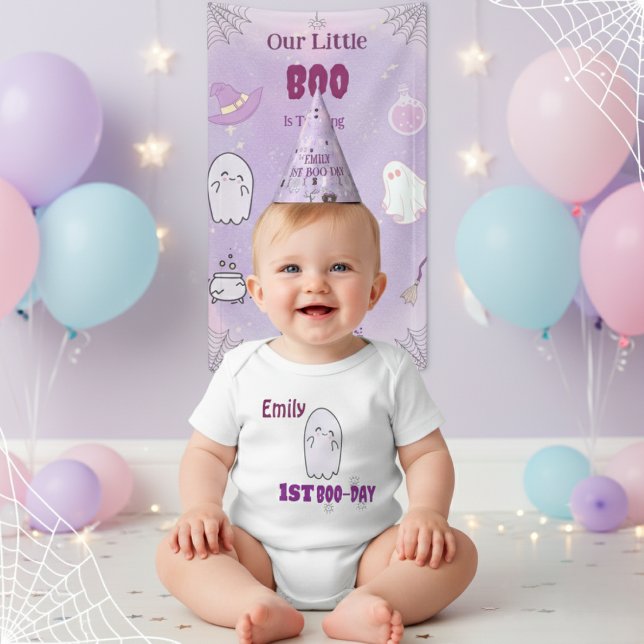 Vår lilla Boo halloween 1-årsdag T Shirt (Skapare uppladdad)